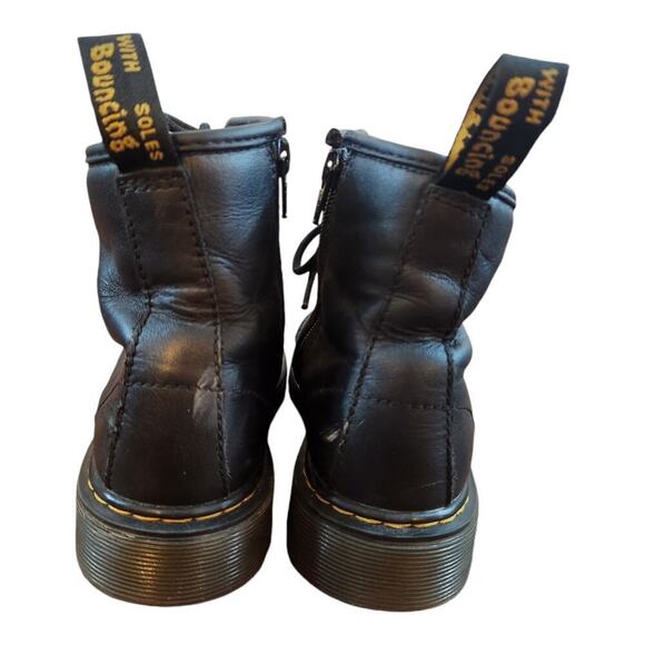 Dr martens 1460J black combat boots kids size 3 airwair lace up/ zip up boots - Picture 2 of 16